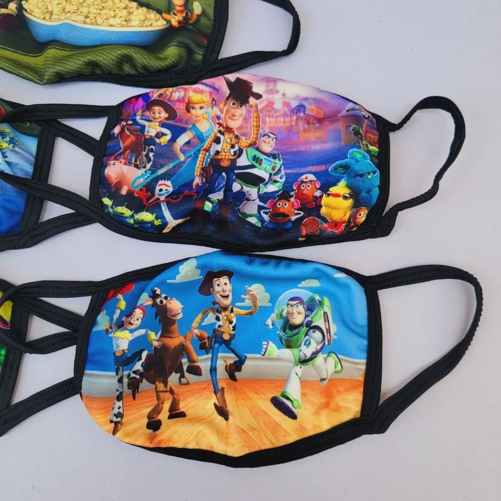 5 Pack Toy's Story Kids Pattern Face Masks